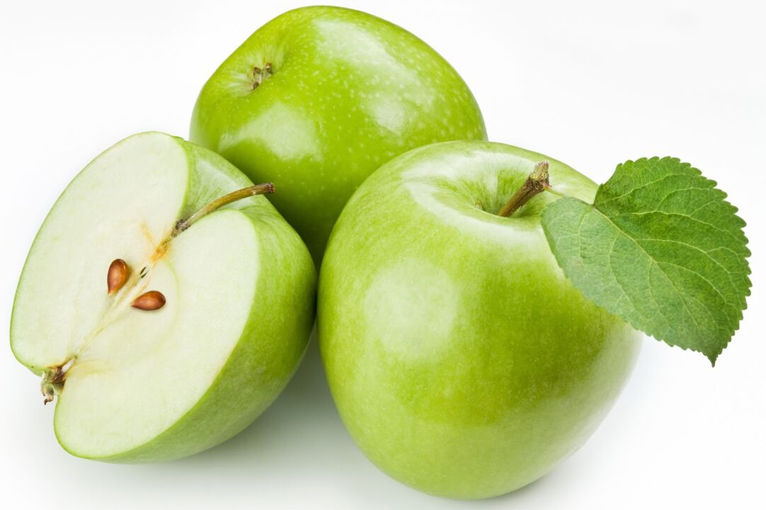 Les pommes peuvent être incluses dans le régime d'une journée de jeûne au kéfir
